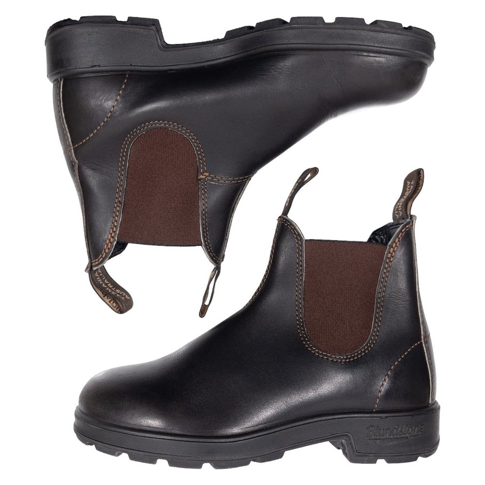 Blundstone 500 Stout Brown Chelsea Leather Boots Womens Size US 7.5